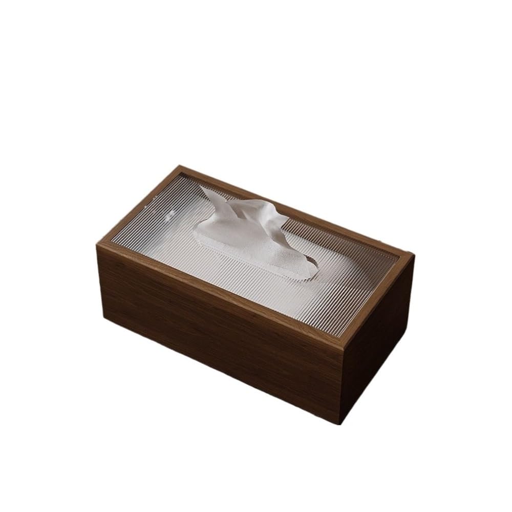 Tissue Box Holder Wood Rectangular Napkin Home Office Car Tissue Box Cover Decorative Container