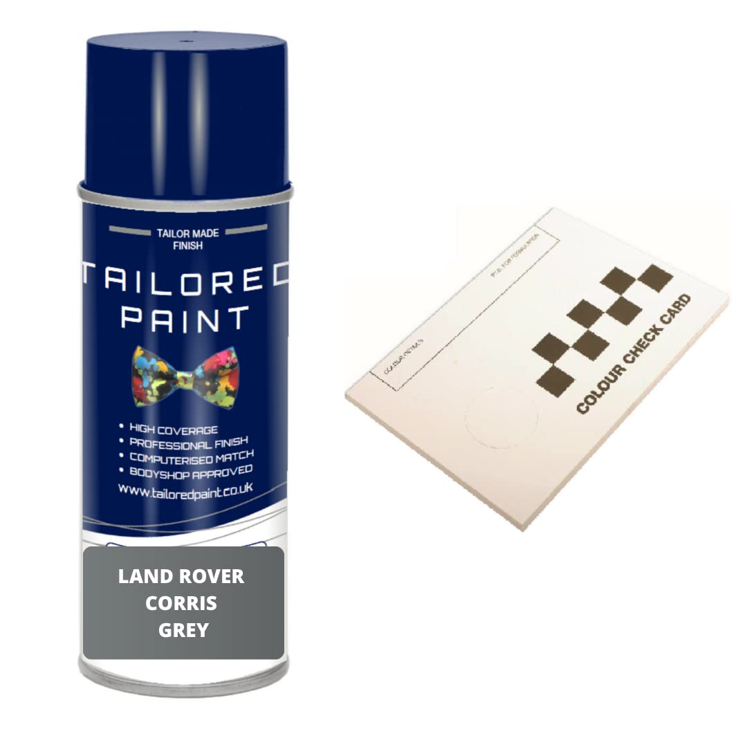 Tailored Paint Corris Grey 873 1Ab Lkh Aerosol Spray Paint For Land Rover Discovery L462 2017-2021 Complete With Colour Checker Card(Aerosol Spray Paint)