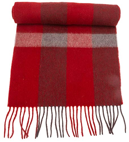 Women's 100% Virgin Wool Scarf for Women, Solids, Plaids, 37 Styles, Warm Soft Luxurious, Gift Box