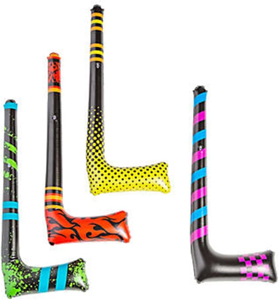 HAPPY DEALS Inflatable Hockey Sticks 12 Pack 37 inch