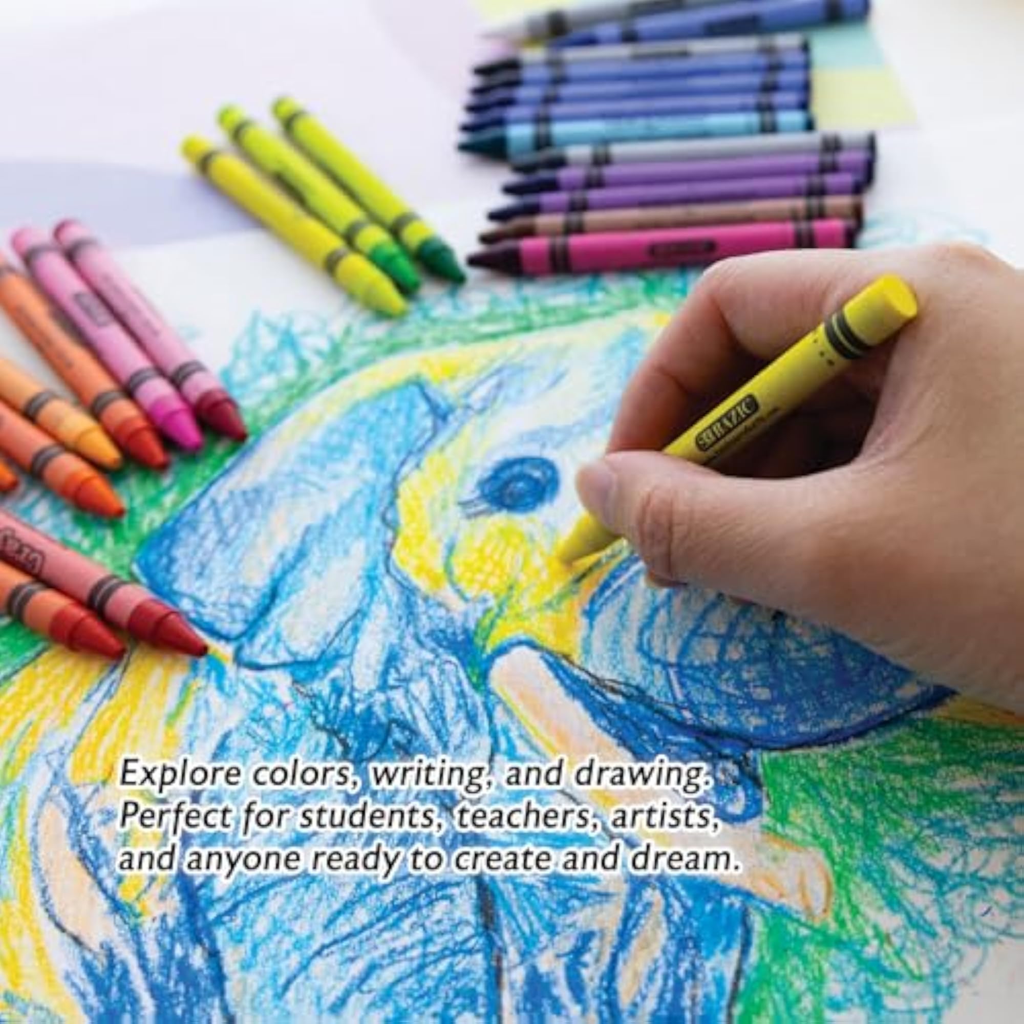 Premium Crayons Set, 24 Colors