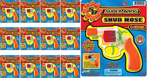 JA-RU Ring Cap Gun Super Bang See-Thru Hot Shots (1 Unit) Plastic Bang Party Favors Supplies for Kids. 900-1p