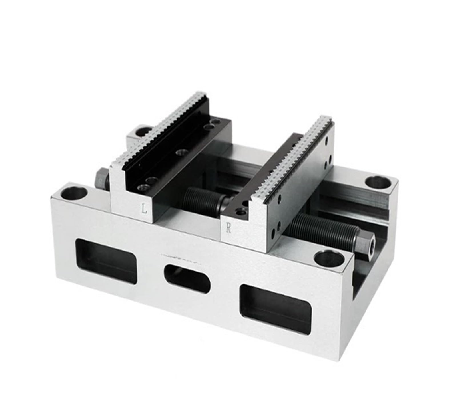 CNC Machining of Zero-Point Clamping Fixtures for Flat-Jaw Vises Double-Opening ZY130-220 Self-Centering Vise
