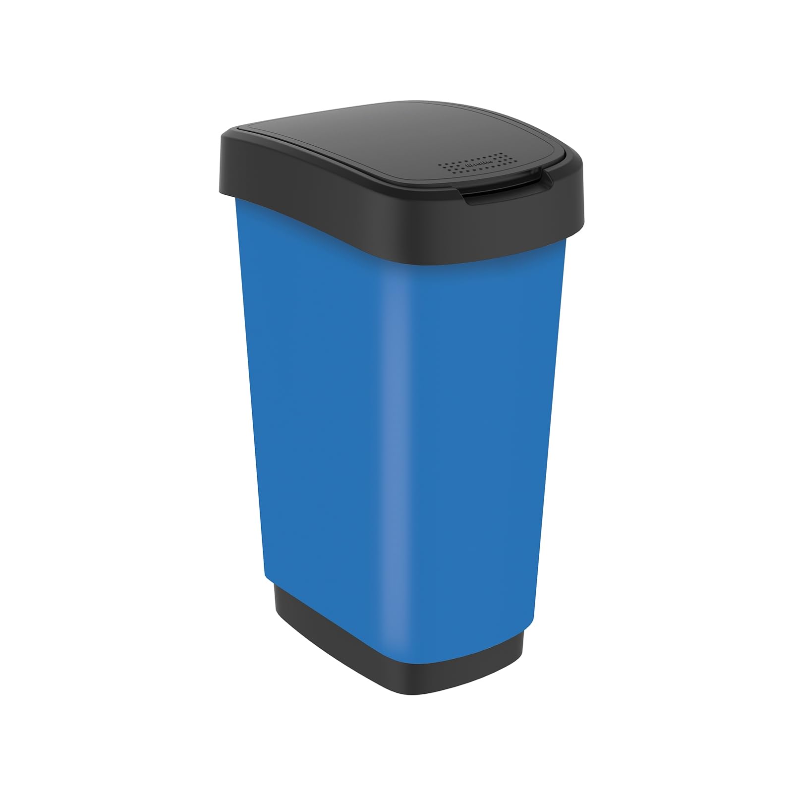 Rotho Twist Waste bin 50l with lid, Plastic (PP) BPA-Free, grey, 50l (40.1 x 29.8 x 60.2 cm)