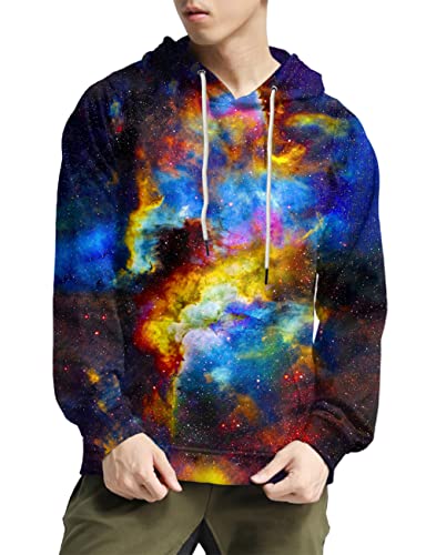 Syaimn Unisex 3D Printed Fashion Casual Personalized Hoodies Sweatshirts X-Large #TOP3