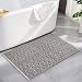Chardin Home - 100% cotton Diamond Rug Fully reversible - Mat size 21''x34'', Machine washable, Gray & White
