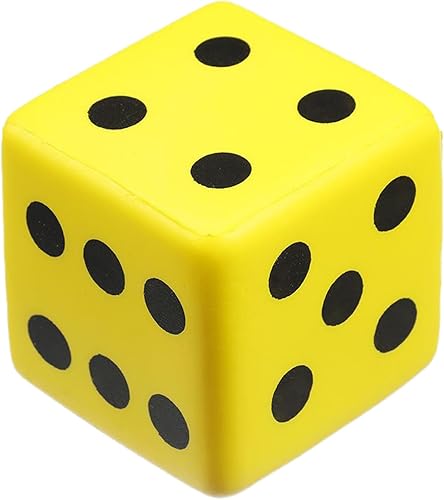 1 dados de esponja de poliuretano, accesorio para juegos de mesa, bloques cuadrados grandes de 3.1 in para escuela, familia, enseñanza de