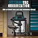 4 Gallon Cordless Shop Vac Compatible with Makita 18V Battery, Cordless Shop Vacuum Wet and Dry with 16 Kpa Strong Suction & Blower, Battery Powered Shop Vac for Car, Home and Garage (Tool Only)