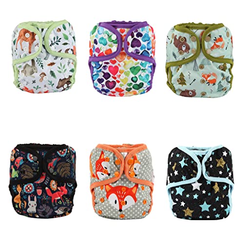 Reuselife One Size Cloth Diaper Cover Snap With Double Gusset 6 Pack (6Dc03) #TOP4