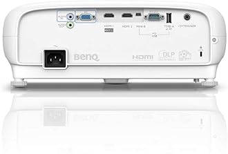 BenQ TK800 True 4K UHD HDR Home Entertainment Projector, DLP, 3000 Lumens, HMDI, Football Mode - White/Blue