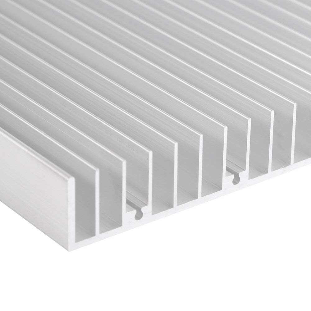 Dissipatore di Calore, Dissipatore di Calore A LED In Alluminio 1Pc, 300x140x20MM, Dissipatore di Calore Di Raffreddamento, con 19 Alette, per Dispositivi LED Domestici ad Alta Potenza
