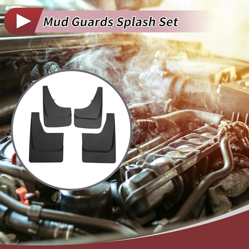 Image of 1 Set Mud Flaps Splash Guards for SUV, for Truck Front and Rear Mud Guards W /Mount Accessories