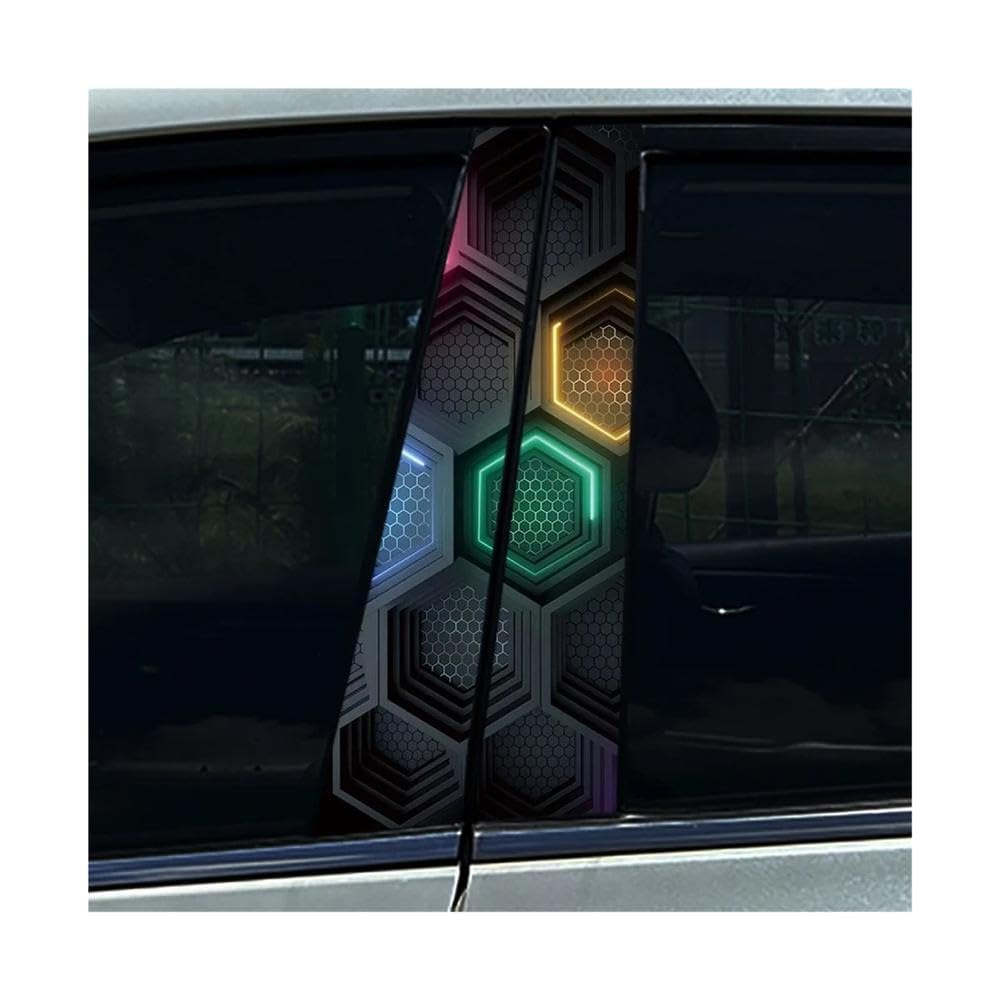 Bertdcx G Car B-Pillar Stickers Car Center Column Decoration Cover Scratches Waterproof Decals Auto Parts(G)
