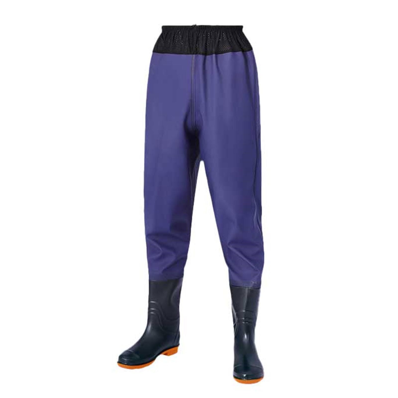 Waders For Men, Waterproof Overalls - Multifunction Waders Chest Waders Hicken Rubber Boots Waist Hip Waders Mens Hunting Fishing Bootfoot Breathable Elastic Waist Pvc Nylon Waders