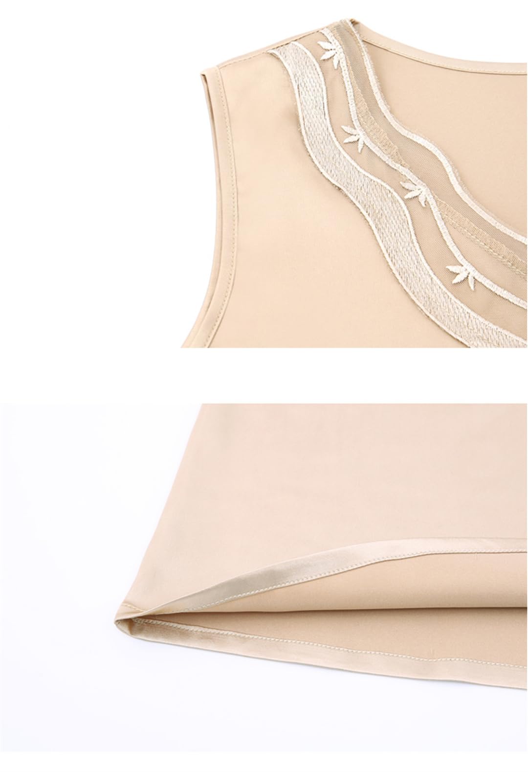 Pullover da donna in pizzo estivo con scollo a V in seta allentata