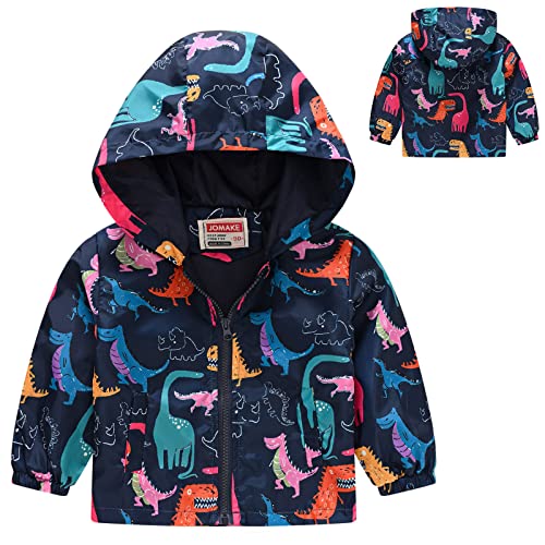 Moonker Toddler Windbreaker Jackets Boys Girls Cartoon Long Sleeve Windproo1 Zip Up Lightweight Outerwear3