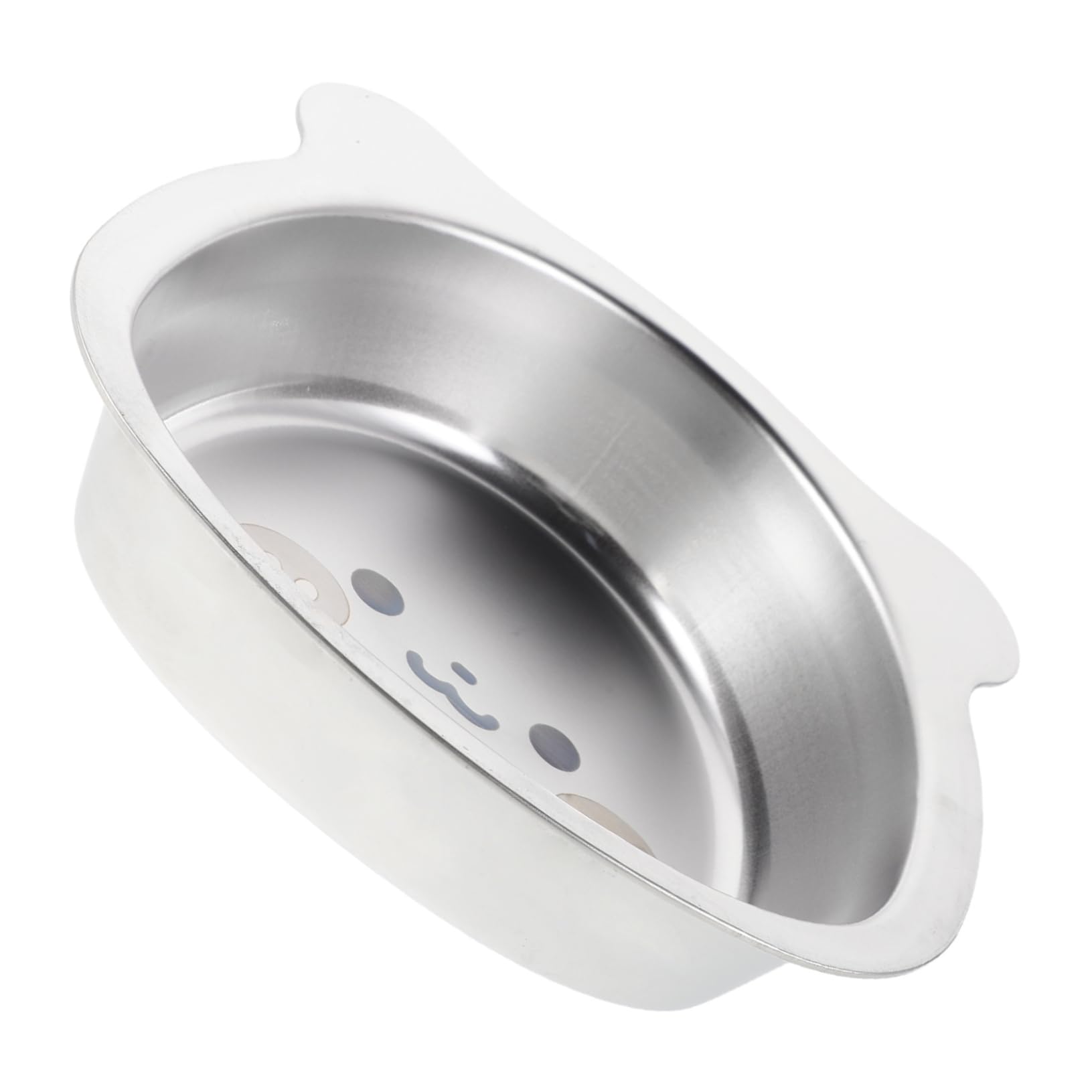 Ciieeo Stainless Steel Bowl Fun Cartoon Design Drop Ergonomic Grip Stackable Storage for Snacks and Cereal Mealtime Tableware