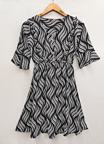 Image of DHRUVI TRENDZ Women's Knee-Length Dress | One Piece Dress for Women | Dresses for Women | Trendi Dress for Women | Dress
