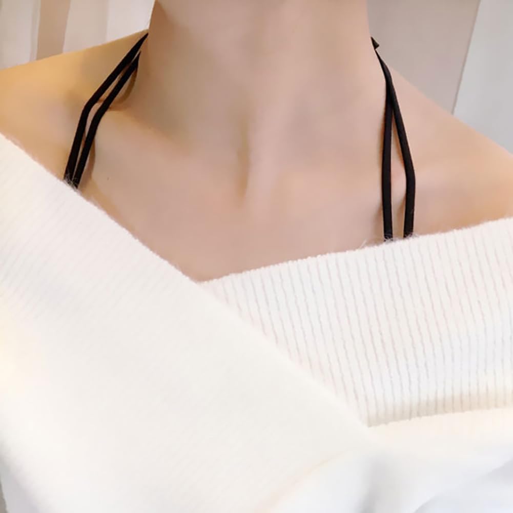 JIHUOO Lot de 3 paires de bretelles de soutien-gorge à licou de rechange pour maillot de bain - Bretelles de soutien-gorge décoratives réglables et bretelles de lingerie amovibles pour femmes et