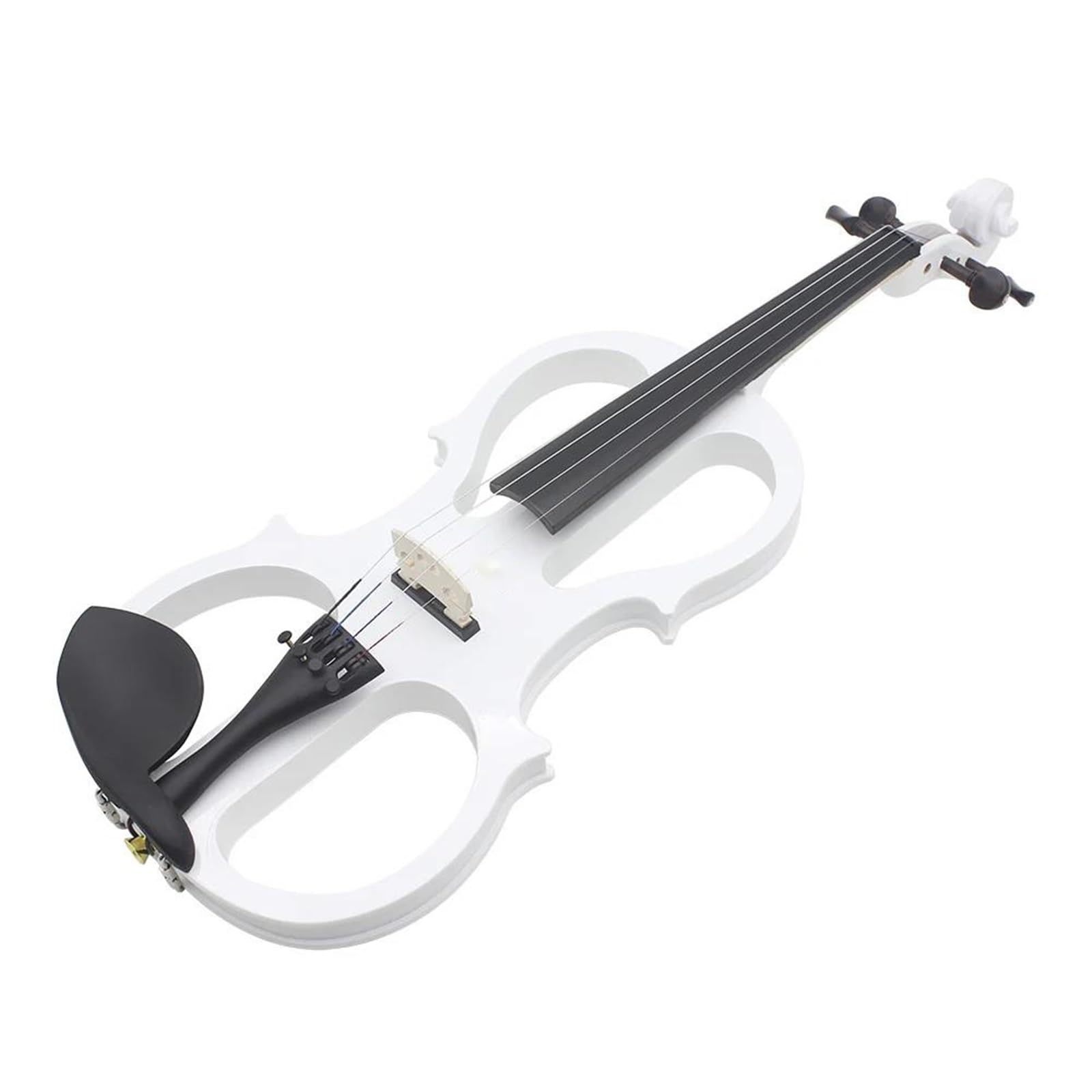 Violin Set Violon Électrique 4/4 Corps En Érable Silencieux Avec Étui À Nœud Accessoires De Câble De Connexion Pour Casque