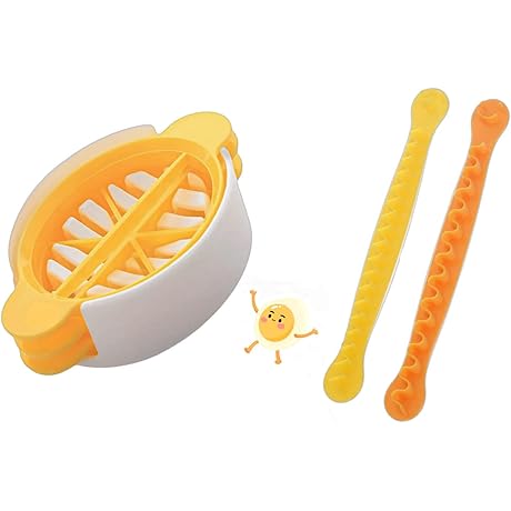 Egg Slicer for Hard Boiled Eggs, Fancy Egg Cutter and Strawberry Slicer
