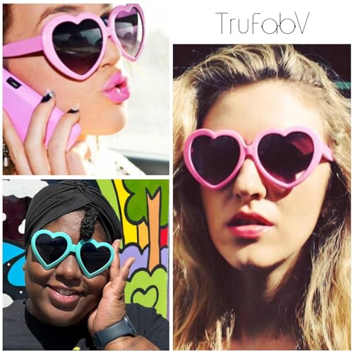Polarized Cute Heart Sunglasses for Women, Fun Cupid Accessories Taylor Outfits3