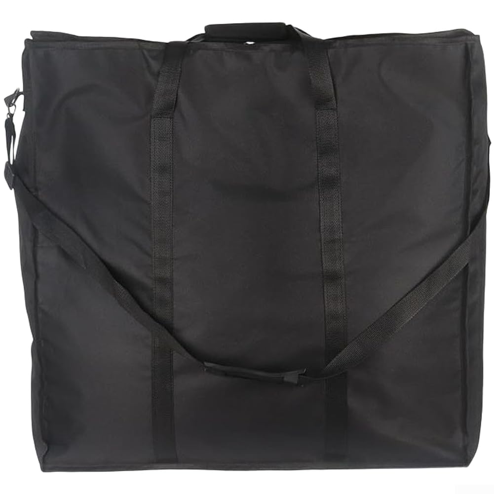 Zoegneer Wasserdichte Aufbewahrungstasche aus Oxford-Gewebe, staubdicht, kratzfest, Bodenschutz mit verstärkten Nähten, Reißverschluss, geräumiges Design, 62 x 36 x 62 cm, Schwarz für Outdo (420D)