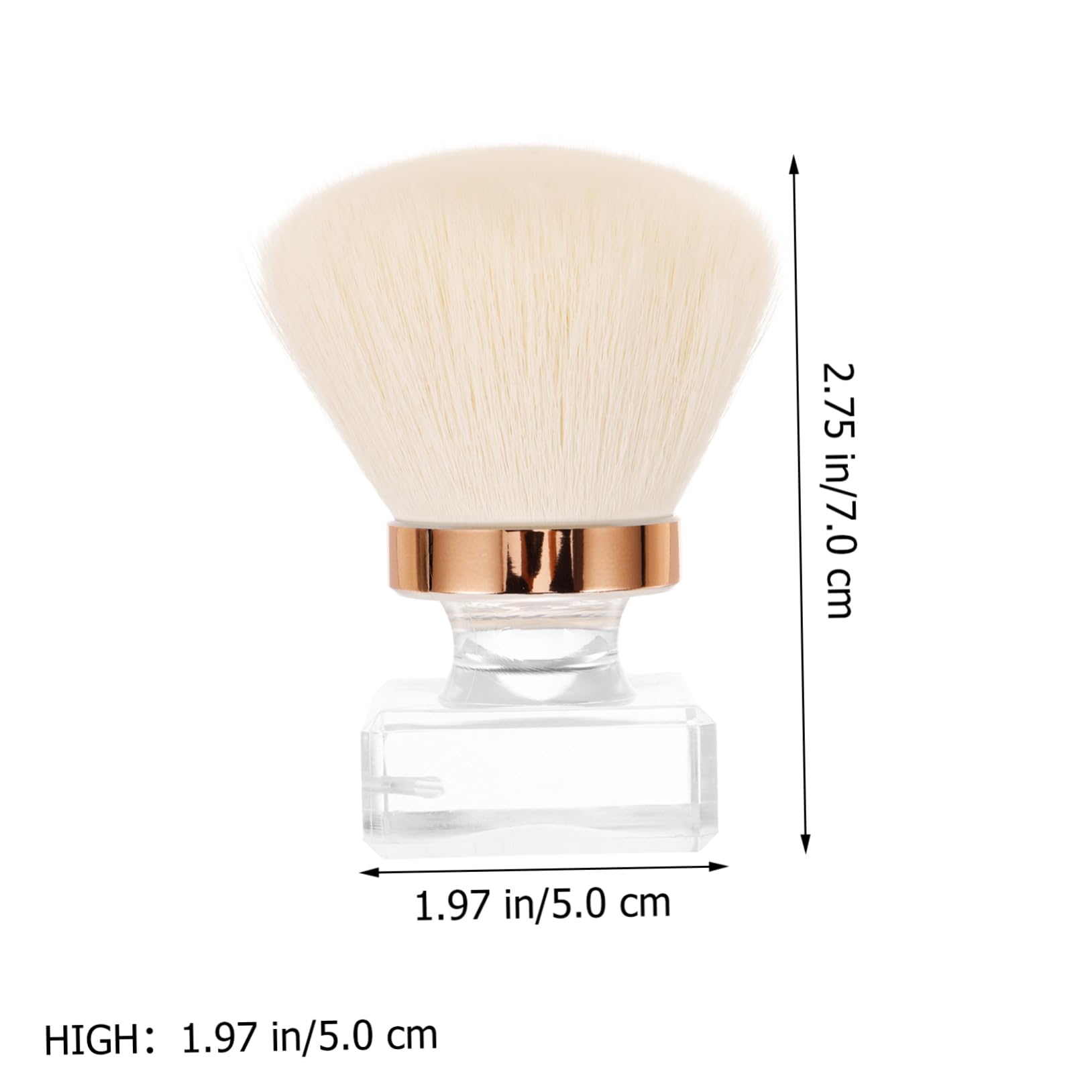 minkissy 5St Nagelbürste Foundation-Pinsel Make-up Pinsel Nagelreiniger Rougepinsel Nagel zum Reinigen runder Kopf Beauty-Tools Reinigungsbürste Puderpinsel Aromatherapie Kunstfaser