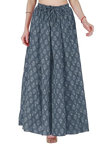 Image of Sttoffa Cotton Printed Women Wear Maxi Long Skirt 40 inch inch Full Length