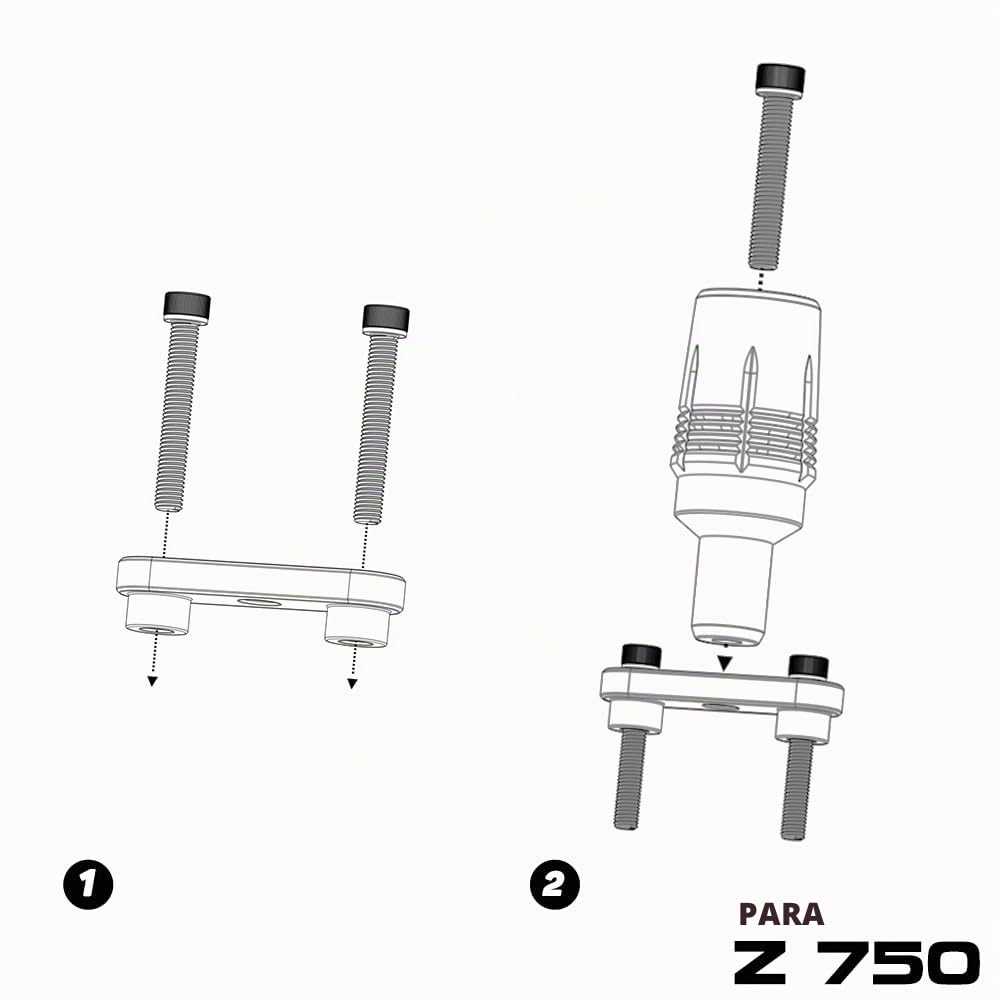 Mowok - Accesorios para moto Kawasaki Z750 Z 750 2007 – 2012 2011 2010 2009 2008. Protectores anticaída para chasis