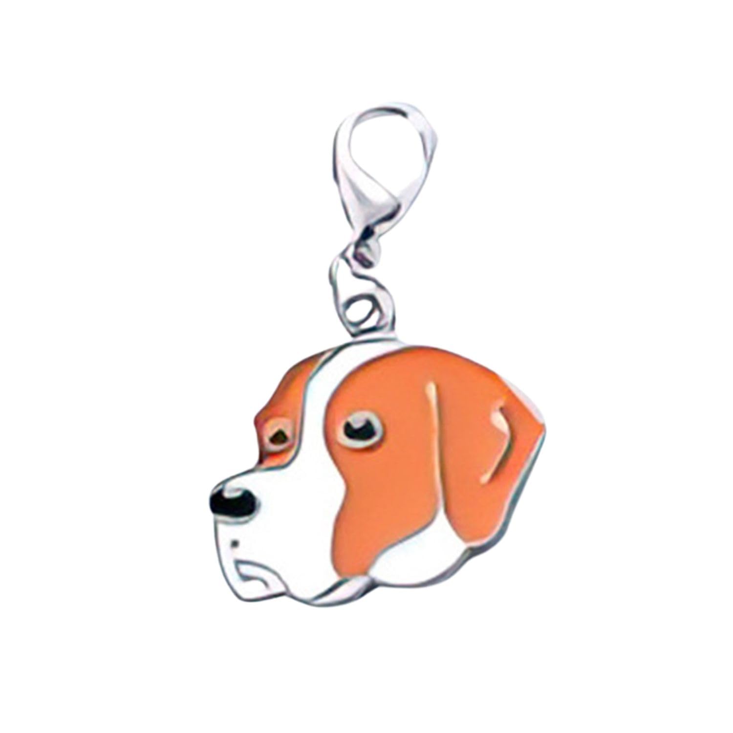 Blue Dream Island Dog ID Tags Pendant,Cute Mini Dog Keychain DIY Dog Collar Ornaments Keyring Dog Lovery Gift_Pointer