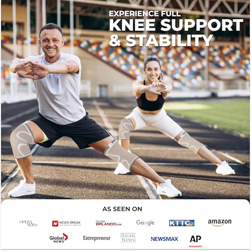 image for Modvel Compression Knee Brace for Women & Men - 2 Pack Knee Brace for 