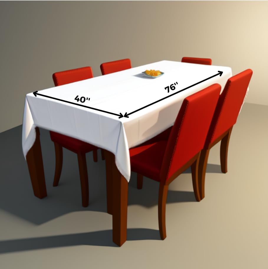 Miniatura 8 de Paquete de 36 manteles desechables de plástico, color blanco, cuadrado de 76 x 40 pulgadas