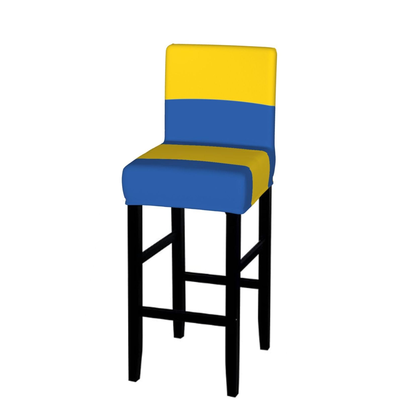 CNTDBU Flag of Ukraine Bar Stool Cover-Stretchy Chair Slipcover for Kitchen