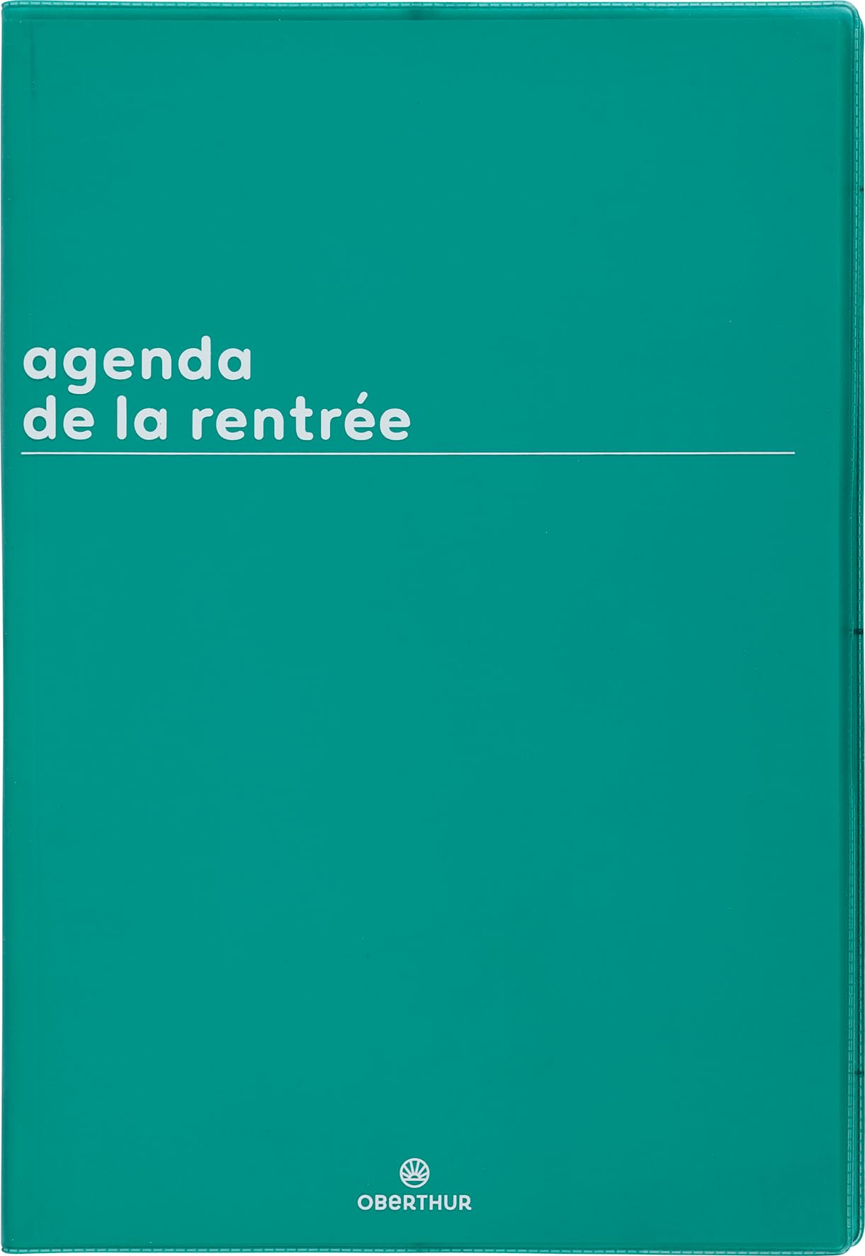 Oberthur - 1 Agenda Semainier de la Rentrée - Couverture Boréal Vert - Septembre 2026 à Septembre 2027 - Format 16 x 24 cm