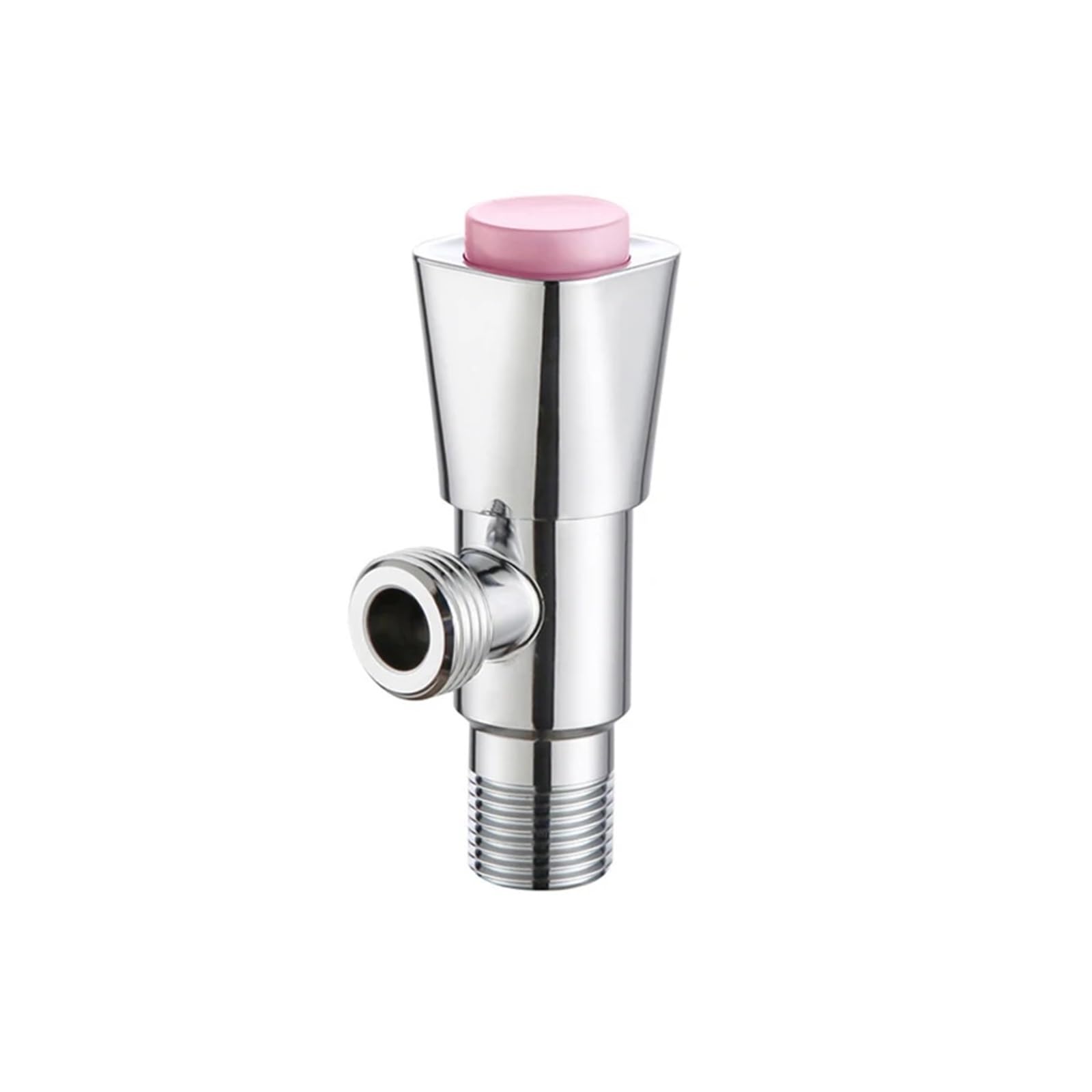 Bnjlsdatwr Pink Valve， 1Pcs Universal Bathroom Accessories Stop Valve 304 Stainless Steel Interface Toilet Filling Angle Valve(Blu)(Pink)