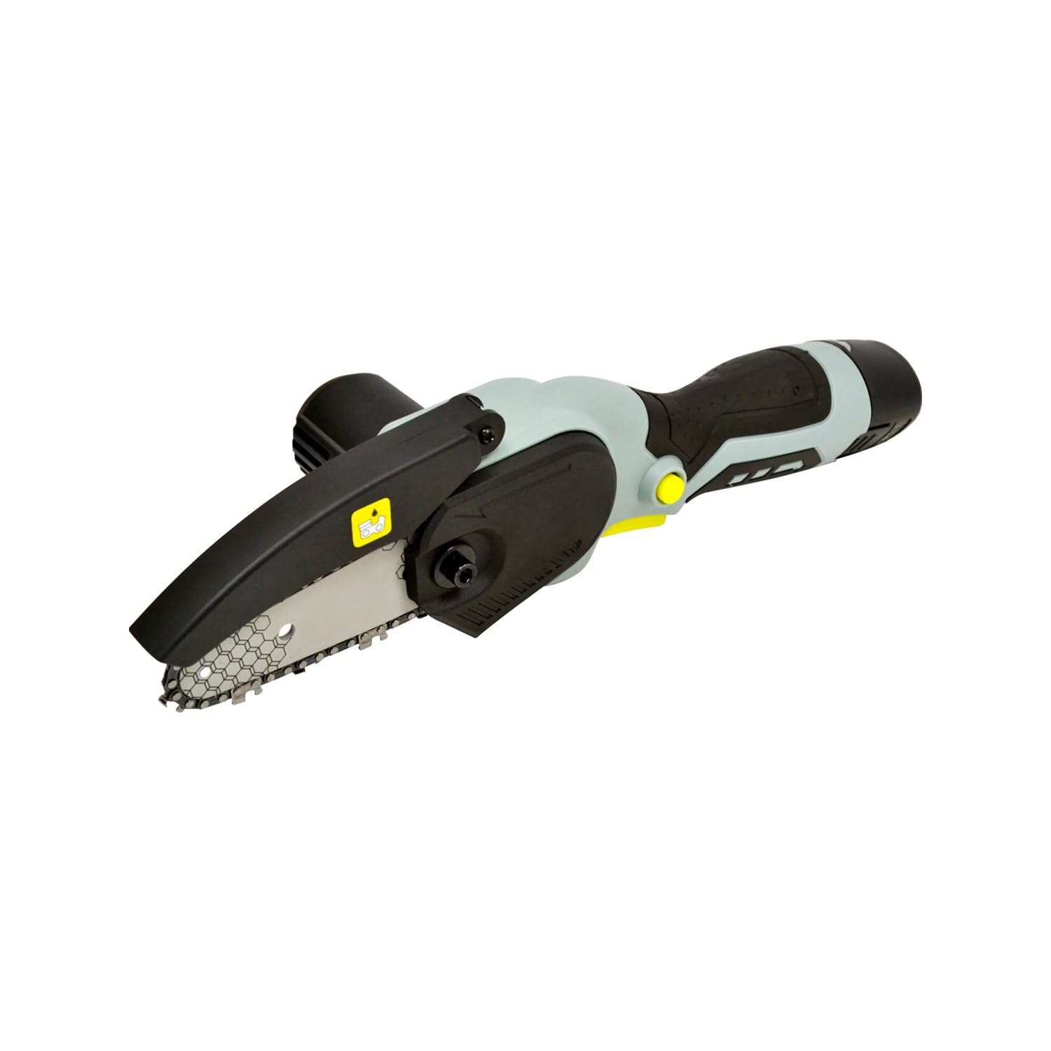 Avilia Mini Elettrosega Ricaricabile a Batteria - Motosega con Velocità Catena 8 M/S, Barra 10,16 cm, Taglio Max 9,5 cm, Peso 1,30 Kg, Accessori Inclusi, 12V, 1500mAh