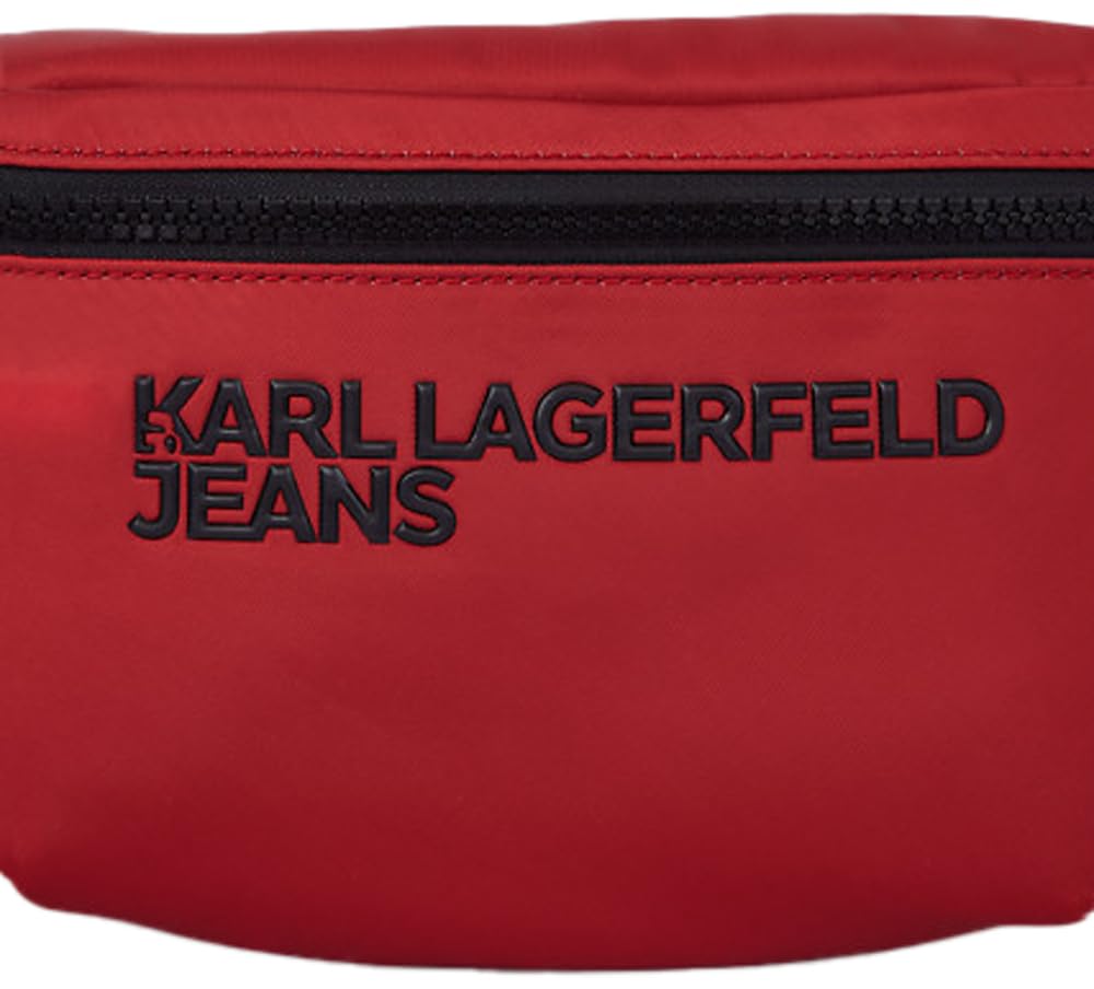 KARL LAGERFELD JEANS Damen Essential Nylon Bumbag Pompejanisches Rot One size