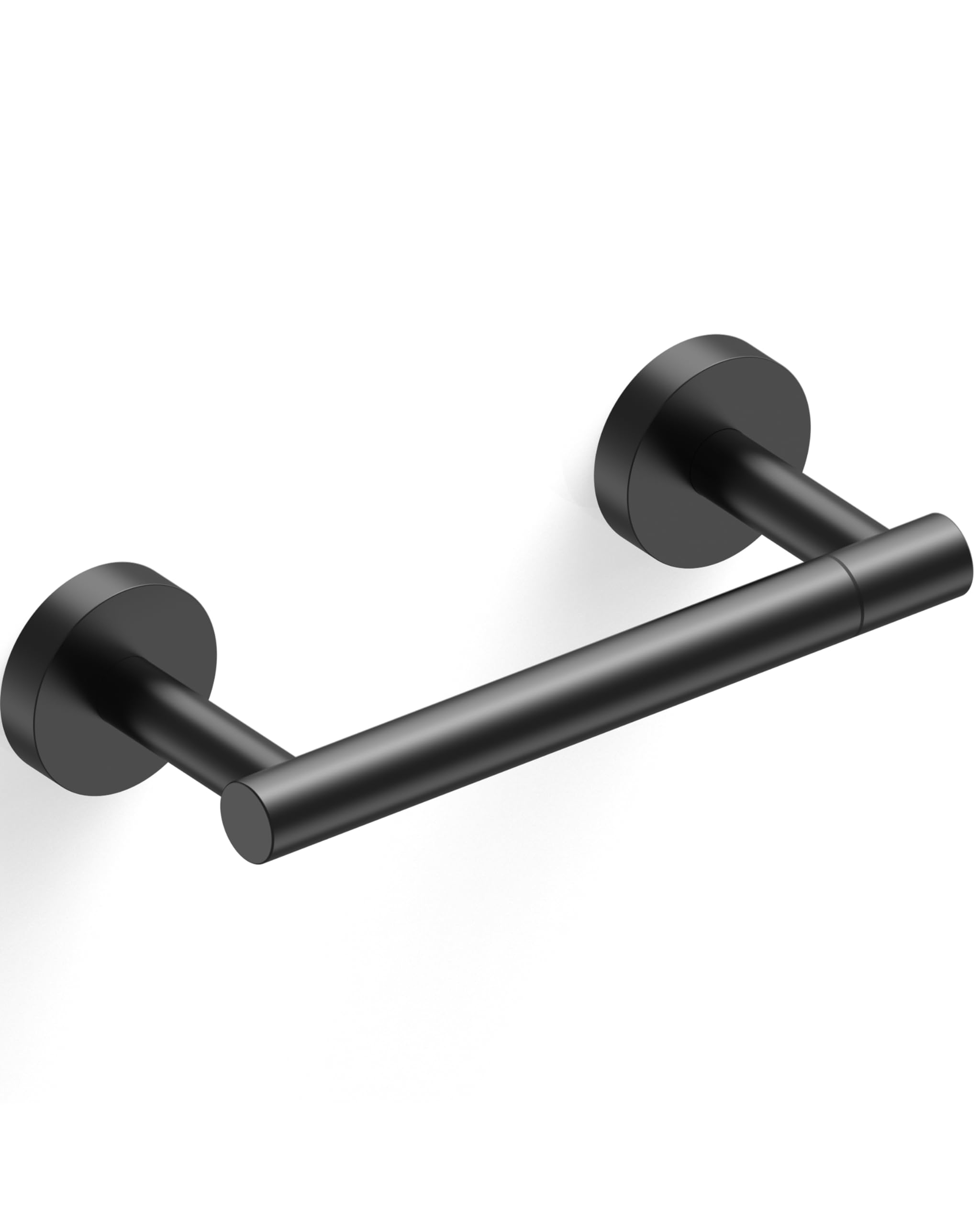 Porta Carta Igienica In Acciaio Inox 304 - Montaggio A Viti, Nero Opaco, Antiruggine, Per Bagno E Cucina - Foto 5