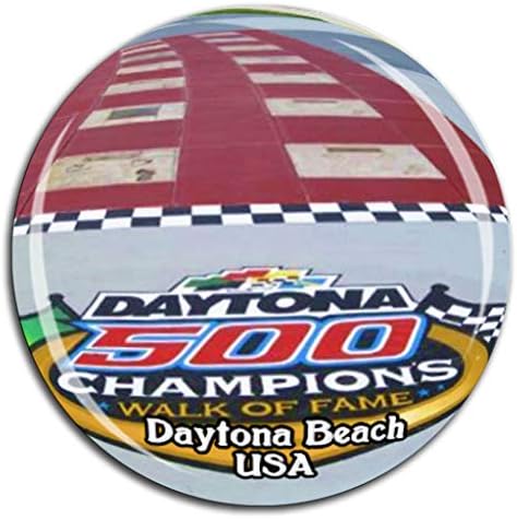 Daytona International Speedway Daytona Beach America USA Fridge Magnet 3D Crystal Glass Tourist City Travel Souvenir Collection Gift Strong Refrigerator Sticker image 3