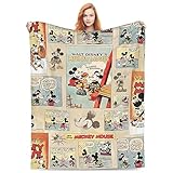 Cute Blanket Cartoon Flannel Throw Blanket Super Soft Blanket Warm Towel Blanket for Couch Sofa Bed Living Room 60x50 in