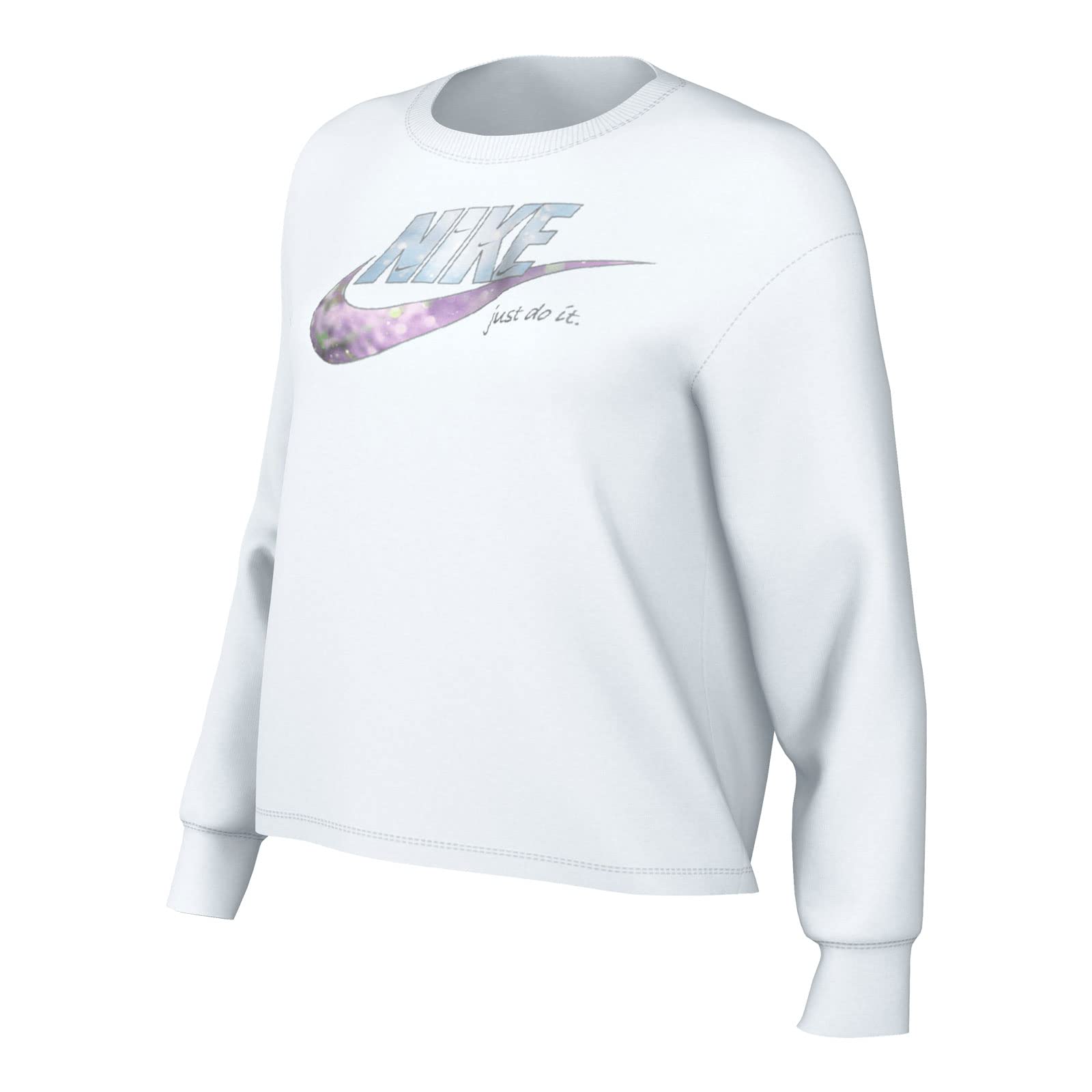 NIKE Camiseta de manga larga para mujer, manga larga, ropa deportiva, corte holgado