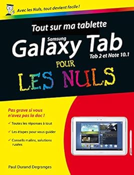 Paperback Tout sur ma tablette Samsung Galaxy (Tab 2 et Note) Pour les nuls [French] Book