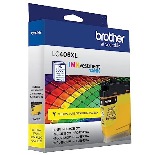 Image of Brother LC406XLY High Yield Yellow Ink Cartridge