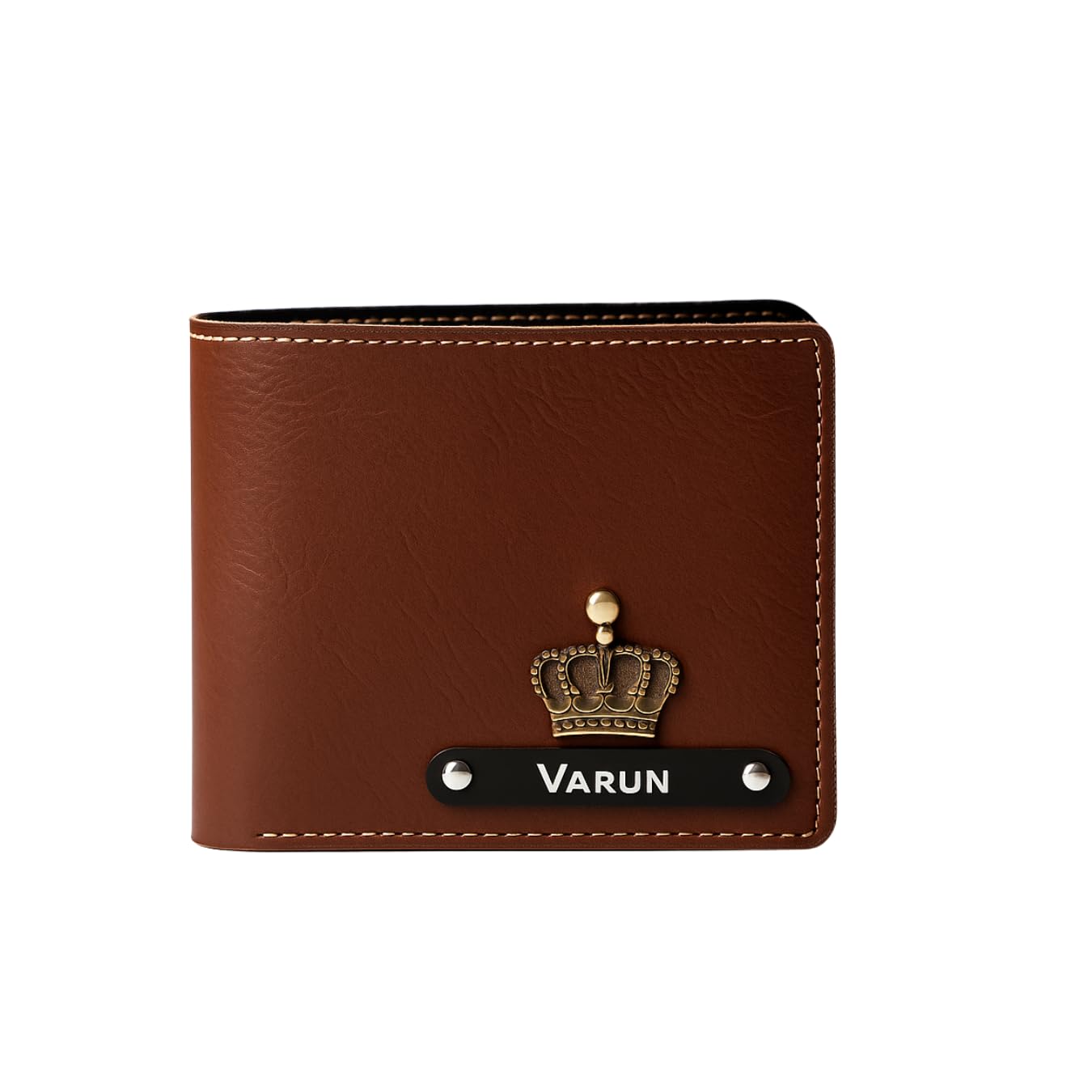 Men Leather Personalized Wallet I Customized Slim Stylish Purse with Name & Charm I Unique Birthday Anniversary Gift Love Husband Employees Clients (Brown)-image-37