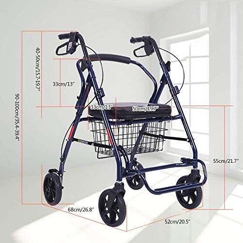 Rollator de marche pour sénior idéal pour les courses et balades en ville