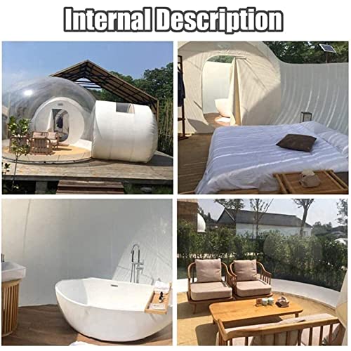 Carpa inflable transparente exterior para camping 3m diámetro miniatura 7