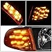 Auto Dynasty LED Turn Signal Black Housing Headlight Lamps+Tool Kit Compatible with Honda Civic 2/3Dr 92-95