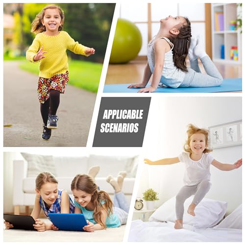 JUNZAN Glitter Blue Pink Mermaid Scales Little Girls Leg Warmers Leggings Stretchy Dance Leggings Performance 4T4