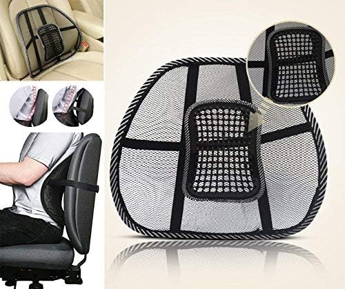 Credly Universal Back Rest with Mesh Support Posture Support & Lumbar Support Pillow, Back Pain Support Cushion Seating Pad